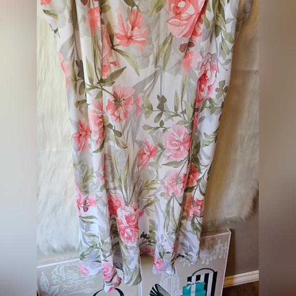 Connected Apparel Floral Sleeveless Babydoll Dress - Picture 3 of 9